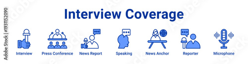 -Interview Coverage Icon Banner blue color