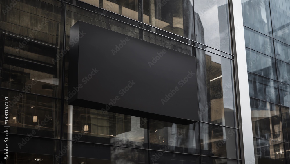 Fototapeta premium Outdoor sign on shop front window mockup