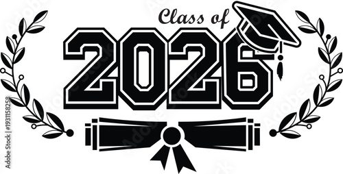 Vector art design class of 2026