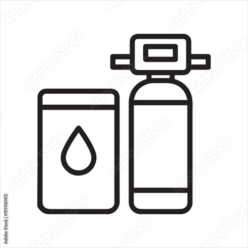Water softener system icon design