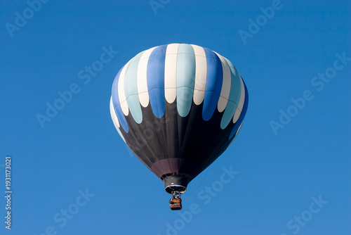Airborne hot air balloon