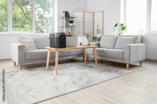 Interior of living room wit...