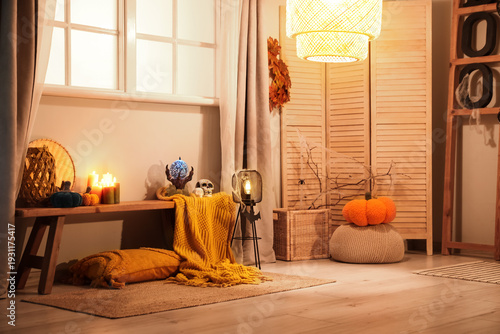 Interior of living room dec...