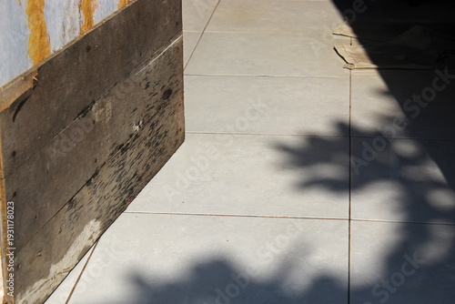 Close-up view of a house entrance during the day. 