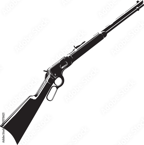 Winchester Model 1894 silhouette showing classic lever-action rifle profile clearly.