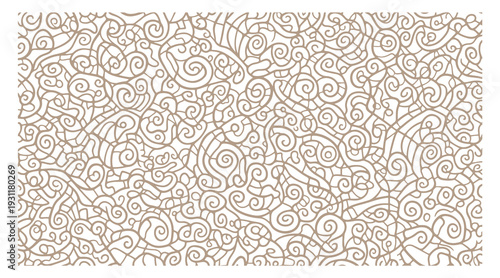 Flowing pen-line vector illustration made for consistent seamless duplication.