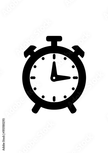 Bold Black Alarm Clock Icon — Time Awareness, Intentional Living & the Power of Mindful Moments in a Fast-Paced World