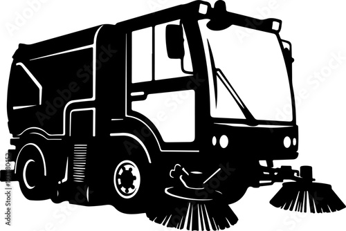 Street Sweeper Truck Silhouette Vector Illustration

Municipal Road Cleaning Vehicle Black Silhouette

City Sanitation Sweeper Truck Icon Design