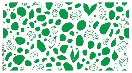 Sketchy line art vector design built for seamless repetition across expanded surfaces.