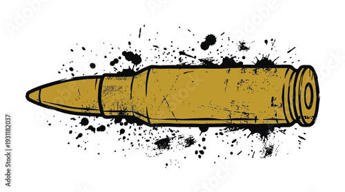 Bullet grunge graphic design