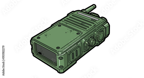 Green Military Walkie Talkie Radio