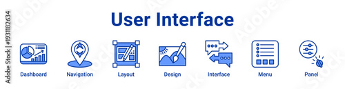 User Interface icon Banner and collection
