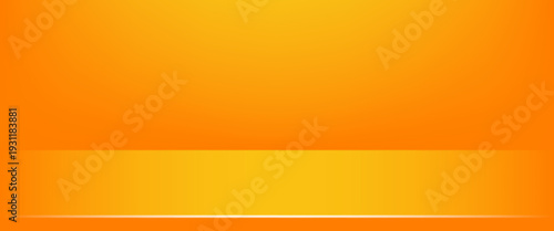Yellow studio space. Limbo light background. Abstract smooth Orange background layout design, studio, room, web template ,Business report with smooth circle gradient color
