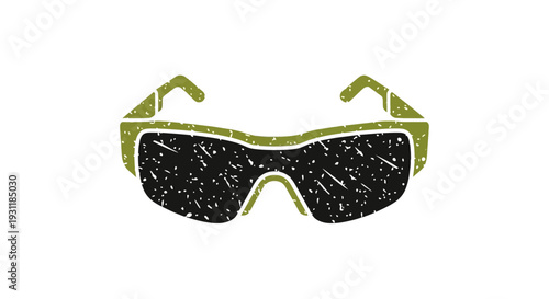 Green Grunge Sunglasses Icon