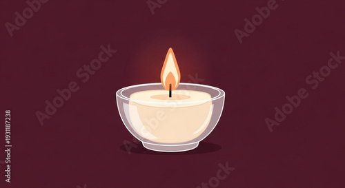 International Day of Reflection on the 1994 Rwanda Genocide candle in a glass holder, emanating a warm, serene glow, symbolizing peace, comfort, hope, and tranquil ambiance