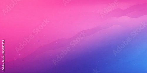 Abstract blue nature landscape wallpaper featuring a summer sunset over the sea with pink clouds and mountain reflections under a heaven of abstract light rays