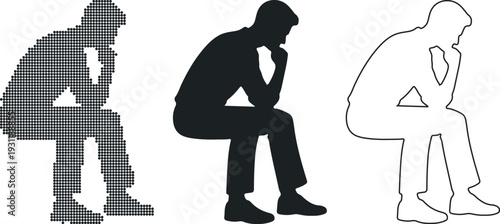 silhouette of a young couple