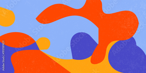 PrintSummer backgrounds with liquid abstract shapes. Fluid juicy illustration, cover template, geometric art in pastel colors and minimal style. Vintage vector packaging layout. Flowing forms.