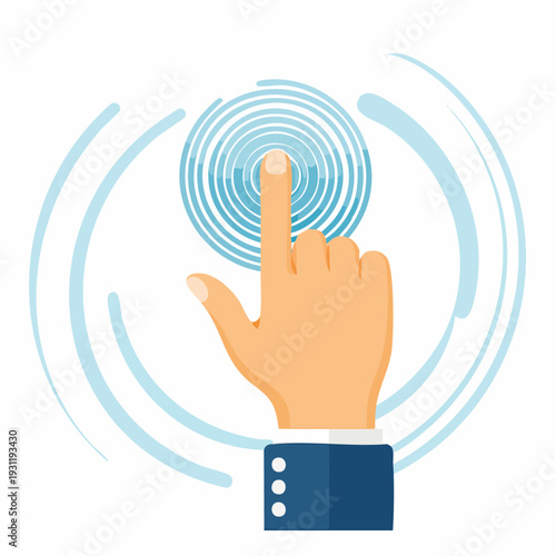 Fingerprint scanning technology for secure identification.