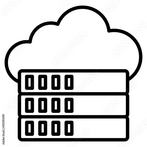 Cloud Storage Database Icon