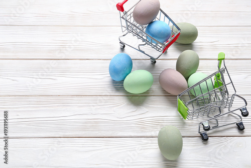 Small shopping carts with E...