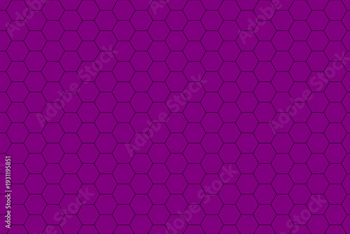 Seamless purple honeycomb hexagon pattern background
