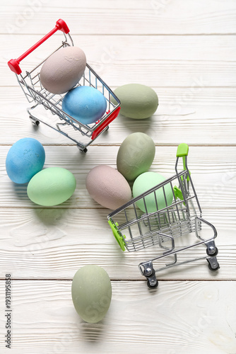 Small shopping carts with E...