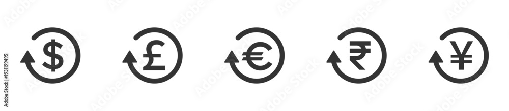 Foto Cost increase icons