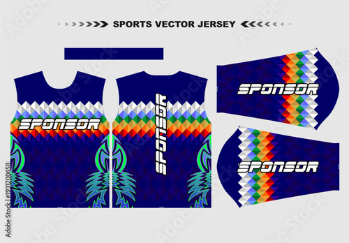 Cuadro en lienzo abstract geometric racing des...