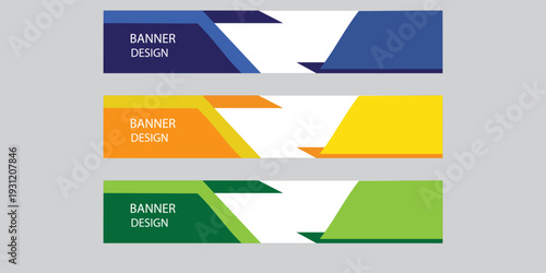 Modern template design for web. Banner background design.