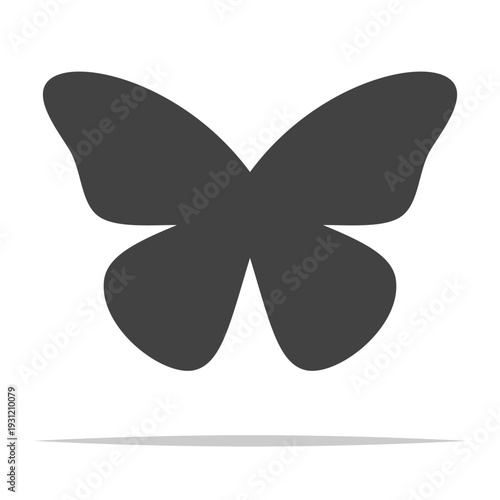 Butterfly wings shape icon vector isolated illustration