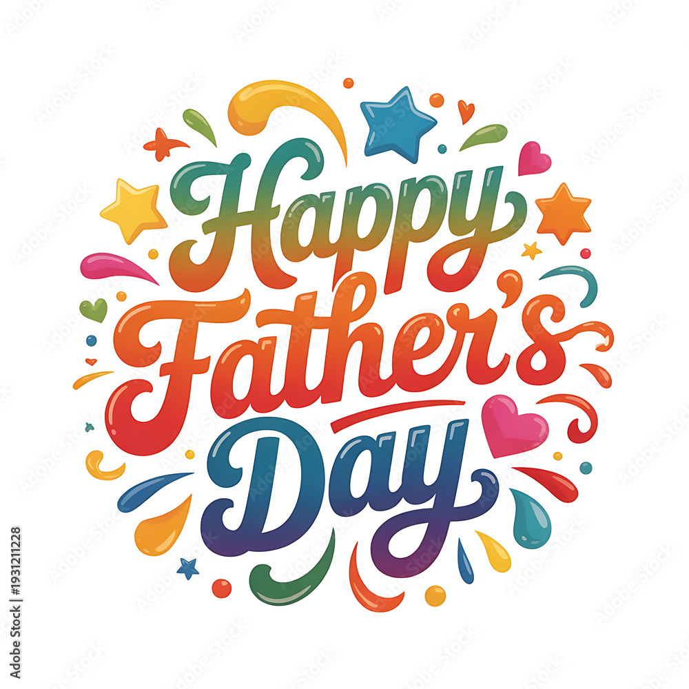 Fototapeta premium Happy Fathers day dad