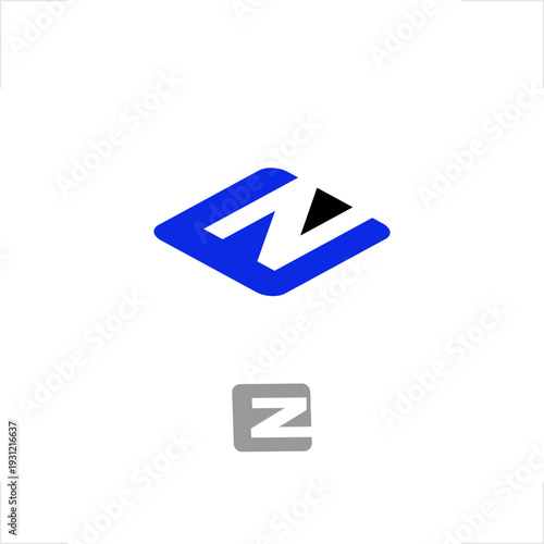 Corporate EZ Tech Industry Minimalist Style Logo Use for software development branding, startup identity, fintech apps, and professional consulting businesses requiring a bold, geometric, and moder