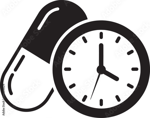 Medication timing illustration