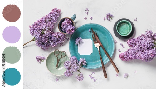 Beautiful table setting wit...