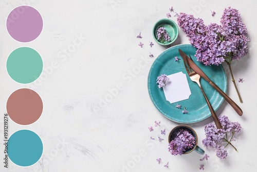 Beautiful table setting wit...