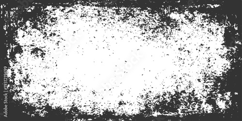 Grungy Texture Border: A stark, high-contrast, grungy border texture provides a raw, textured frame, offering an edgy aesthetic and visual interest.