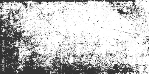 Grunge Texture with Edge Details: A distressed grayscale texture, filled with mottled imperfections and stark contrasts, offers a weathered look with detailed edges.