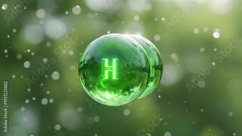 Green Hydrogen Molecule H2 Energy Future