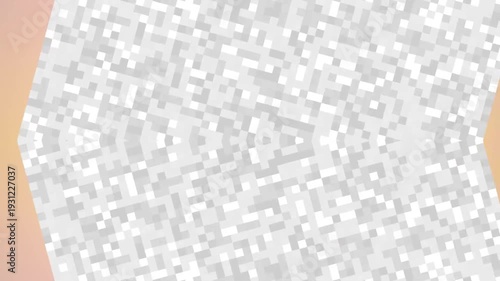 White Crystalline Structure on Beige Background.