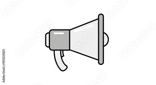 Megaphone Icon - Flat Design