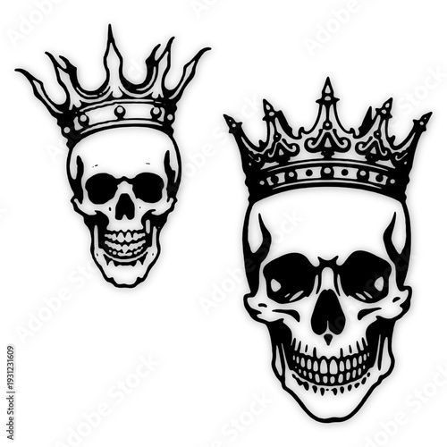 white and black silhoute desgine