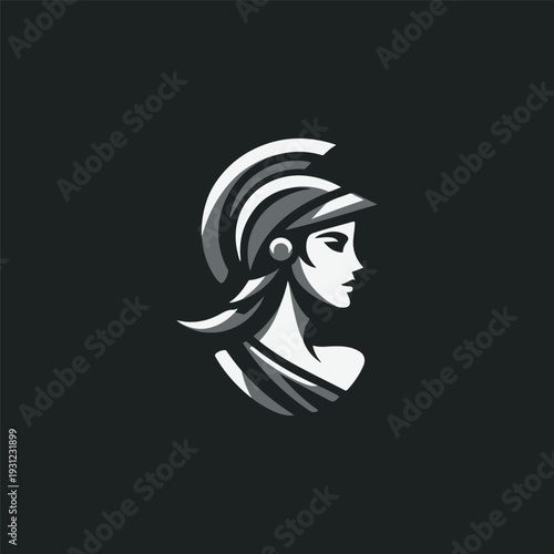 Athena Goddess of War Logo