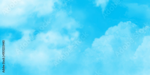 Blue and white clouds  sky background, beautiful blue cloudsfor Panorama of sky,  with heavy clouds converging and a violent storm before, White curly clouds in the blue sky in sunny weather.