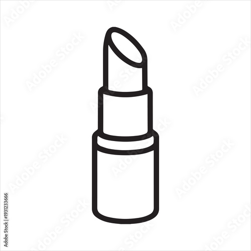 Bold outline of lipstick icon
