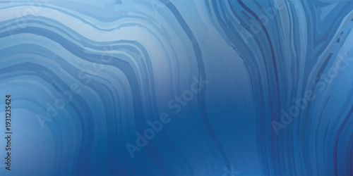 Abstract Blue Swirls and Waves Background.