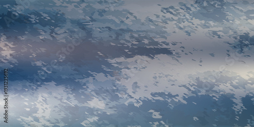 Abstract Blue and Gray Textured Background with Horizontal Streaks.