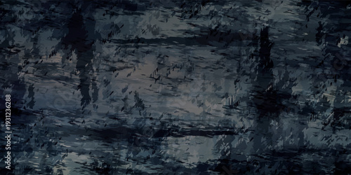 Ancient cave painting depicting a handprint and abstract symbols on a rock wall.