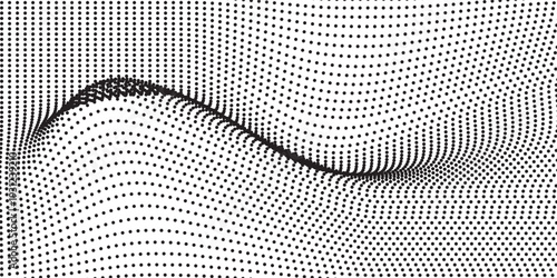 Black-white gradient halftone dots background. Pop art in vector illustration for your creative design. modern