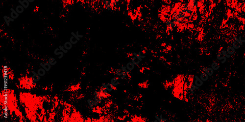 Abstract dark red or black background with fiery red streaks and splatters, red hot sparks on a black background, the concept of risk of fires, abstract grunge textures in vivid contrast.
